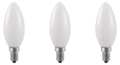 Productafbeelding van SPL LED Kaarslamp C35 E14 Helder - 3W 250lm 2500K - Warmwit Dimbaar - Ra90 - Vervangt 27W - 3 stuks