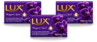 Immagine prodotto di 3 saponette Lux Magical Spell - Idratante - 80 g - Confezione - 3 pezzi