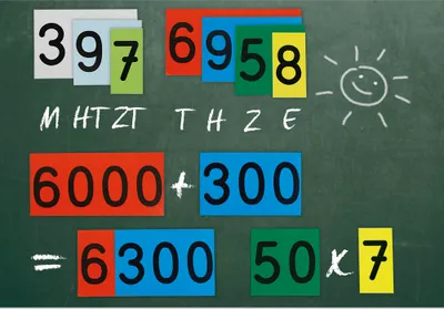 Produktbild von TimeTEX Demo-Dezimalstellenwert-Karten, magnetisch, 70 Stück