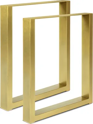Produktbild von 1 Paar Tischgestell  Tischkufen Tisch Beine Gold 40x42 cm