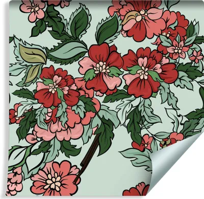Produktbild von 10m VLIES TAPETE Rolle Natur Bunte Blätter BLUMEN XXL