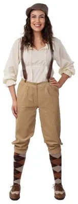 Produktbild von Knickerbocker Damen Cord Hose 20er Jahre Peaky Blinders Kostüm , Größe:44/46