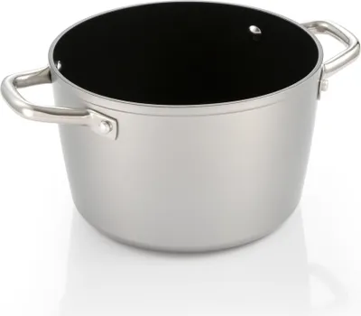 A studio shot of a pot on a white background.