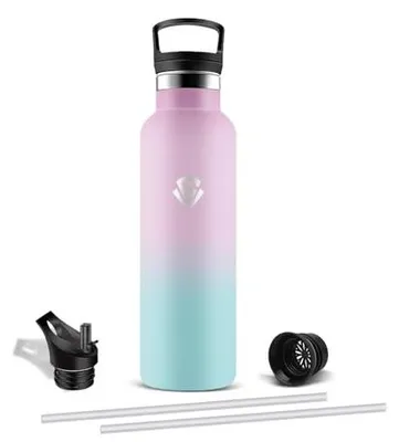 Produktbild von Trinkflasche Edelstahl 750ml, Auslaufsicher, Thermosflasche BPA-frei, Isoliert