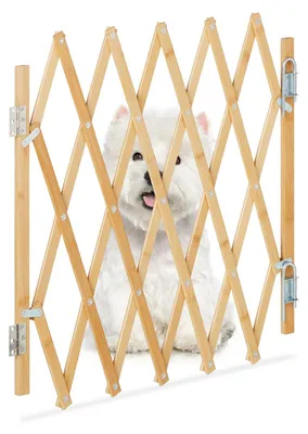 Immagine prodotto di Cancelletto per cani estensibile - 17 - 96 cm - Bambù - Per interno