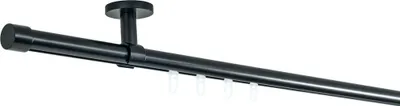 Produktbild von SN Deco - Innenlaufgarnitur Brest, 19 mm, 1-Lauf, schwarz, 100 cm , Deckenträger