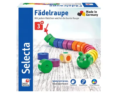 Produktbild von Schmidt Spiele - Selecta - Fädelraupe