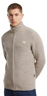 Produktbild von G-star Double Collar Vollreißverschluss Pullover Beige L Mann Beige L