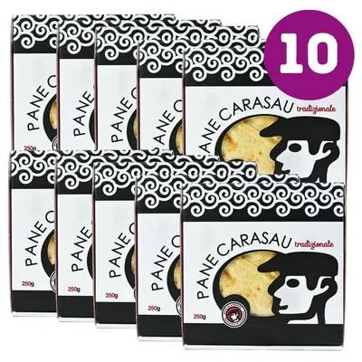 Produktbild von Pane Carasau, Hirtenbrot aus Sardinien, 10 x 250g Vorratspack, Guttiau