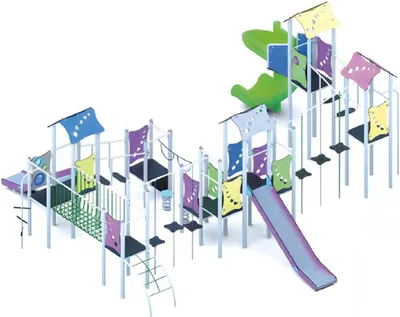 Produktbild von Freiluftspielplatz Kinderspielareal Kletterfelsen Spielecke Kinderspielplatz