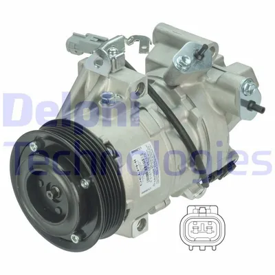 Produktbild von DELPHI CS20480 5SEU09C Klimaanlage Klimakompressor PAG 46 für TOYOTA Yaris Schrägheck (P9) AURIS (NRE15, ZZE15, ADE15, ZRE15, NDE15)