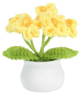 Productafbeelding van Omgoods - Handgemaakte Gehaakte Bloemen voor Decoratie