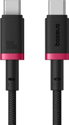 Zdjęcie produktu dla Baseus P10377803U01-01, 2 m, USB C, USB C, USB 2.0, 0,48 Gbit/s, Czarny