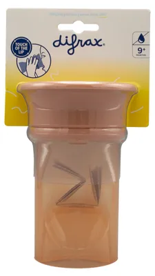 Productafbeelding van Difrax Antilek Beker 360 Peach (1 stuk)
