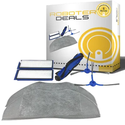 Produktbild von Zubehör Set (Ersatzteile) für Eufy RoboVac L70 Hybrid (2x Seitenbürsten, 2x Pad, 2x Filter, 1x Hauptbürste)