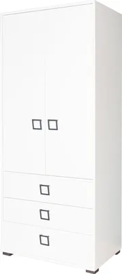 Produktbild von Jugendkleiderschrank Weiß 198x84x56 cm