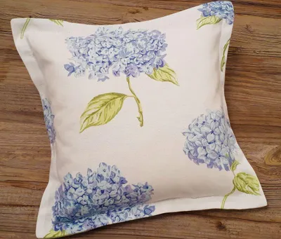 Immagine prodotto di Copricuscino 30x30 cm fiori vintage blu bianco cotone
