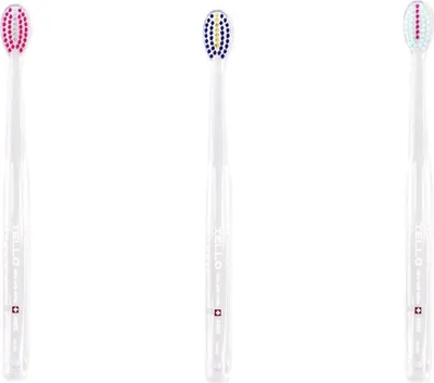 Produktbild von 3x TELLO Brush Ultra Soft 4920 Ortho - KFO Zahnbürste