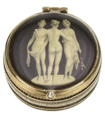 Image de Pot décoratif "Meander", modèle "Romeinse Dames", diamètre d'environ 4 cm