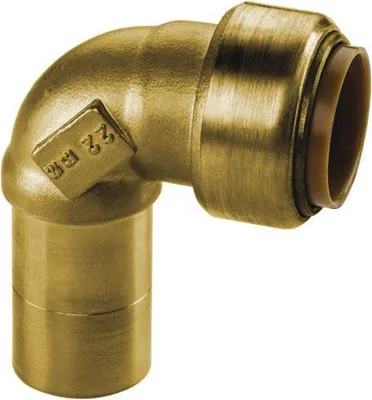 Produktbild von Kupfer Steckfitting Tectite Winkel 90° 22 mm innen/außen lösbar DVGW