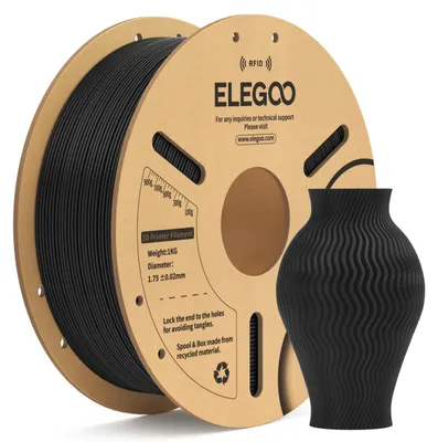 PLA RFID-Filament 1,75 mm, schwarz, 1 kg, +/- 0,02 mm