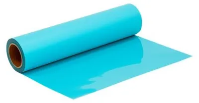 Produktbild von Plottermarie Plotterfolie Flex S für kreative Veredelungen – Plotterfolie für Textildruck, T-Shirts, Baumwolle, Polyester & Plotterprojekte New Aqua 100 x 50 cm