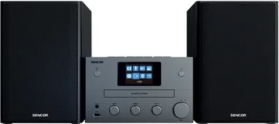 Obrázek produktu pro SENCOR SMC 5700WDB Mikrosystém, 2,8" displej, maximální výkon 100 W, přehrávání CD(-R/-RW)/MP3, internetové WiFi rádio, tunery DAB+, FM PLL, RDS, Bluetooth