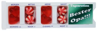 Produktbild von Tablettenbox Bester Opa gefüllt mit Fruchtgummi Scherzartikel 25g