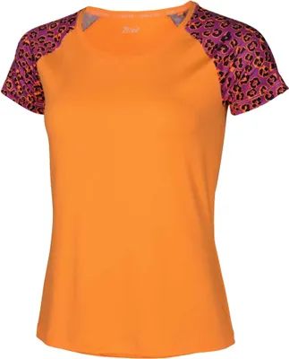 Produktbild von Crivit Damen Funktionsshirt Sport Shirt Women Fitness Laufshirt T-Shirt  Orange S 36/38