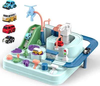 Produktbild von Auto Abenteuer Spielzeug, Autos Rennstrecken-Spielzeug, Vorschulp?dagogisches und interaktives Spielzeug, Kleinkinder 3 4 5 6 Jahre alte Jungen M?dchen