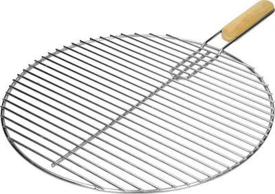 Produktbild von ECD Germany Runder Edelstahl Grillrost mit abnehmbarer Griff Ø 44,5 cm, robust & rostfrei