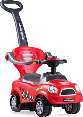 Produktbild von 3-in-1-Rutschauto für Kleinkinder mit Sicherheitsfunktionen, Rot