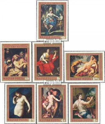 Produktbild von Briefmarken Ungarn 1970 Mi 2586A-2592A (kompl.Ausg.) postfrisch Gemälde