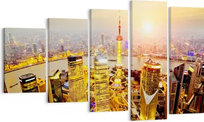 Produktbild von Bild auf Leinwand - Leinwandbild - Architektur asien gebäude - 100x60cm - Wand Bild - Wanddeko - Leinwanddruck - Bilder - Kunstdruck - Wanddekoration - Leinwand bilder - Wandkunst - EG100x60-2399
