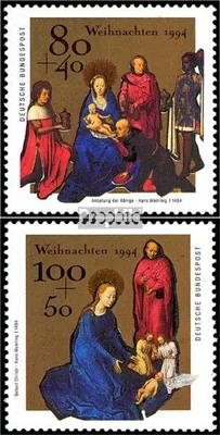 Produktbild von Briefmarken BRD (BR.Deutschland) 1994 Mi 1770-1771 (kompl.Ausgabe) gestempelt Weihnachten
