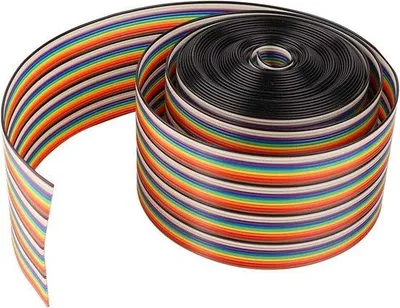 Image de Câble plat multicolore, pas de 1,27 mm, 40 broches, 1 m
