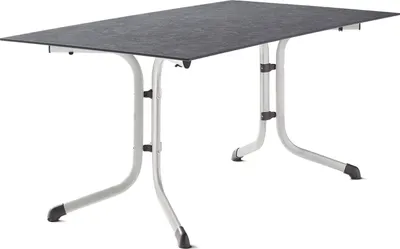 Produktbild von Klapptisch >Boulevard< in Schiefer anthrazit, Polytec® - 160x73x90cm (BxHxT)
