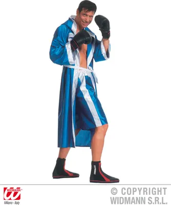 Produktbild von Boxer Umhang mit Gürtel und Hose Gr. L Blau