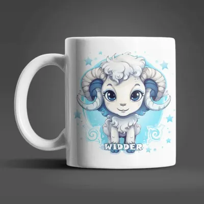Produktbild von Sternzeichen Tierkreis Kaffeetasse Tasse Geschenkidee Geschenk 330 ml – Widder