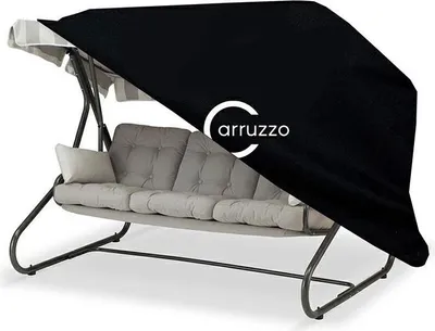 Obrázok produktu pre Obal Ochranný kryt Krycia plachta Obal na hollywoodsku hojdačku čierny nepremokavý 215 x 150 x 150 cm