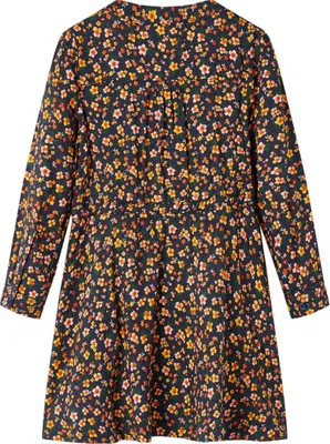Produktbild von vidaXL Kinderkleid mit Langen Ärmeln Marineblau 116