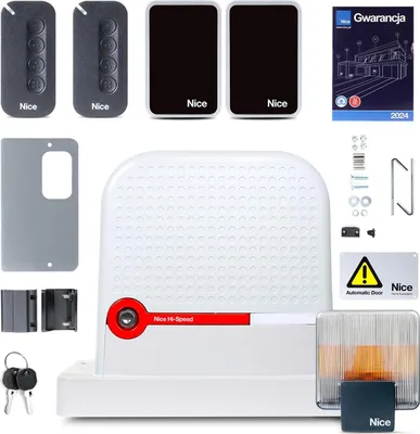 Zdjęcie produktu dla Zestaw NICE ROBUS 600 HI-SPEED MyGO do bram przesuwnych