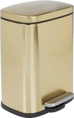 Obrázok produktu pre mDesign Pedálový odpadkový kôš Odpadkový kôš 5 l vnútorná vložka Kov Mosadz