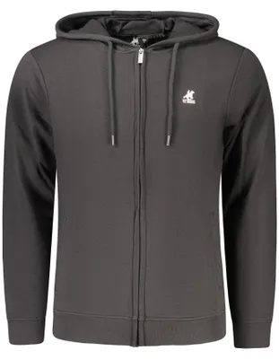 Produktbild von Schwarzes Herren-Sweatshirt mit Reißverschluss und Kapuze - Stilvoll & Bequem