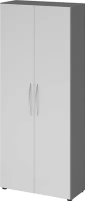 Produktbild von Flügeltürenschrank 4100, 1880 x 800 x 346 mm, 4 Fachböden graphit/grau