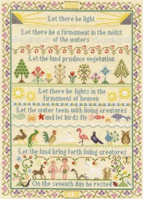 Produktbild von Bothy Threads Kreuzstich Set "Es werde Licht", Zählmuster, XBD17, 28x39cm