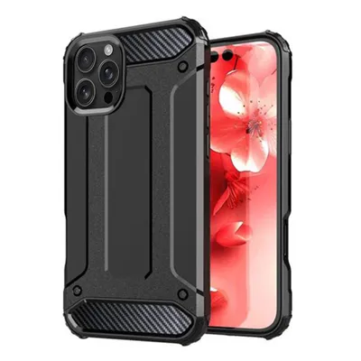 Produktbild von Techsuit Hybrid Armor Back Cover Hlle fr Apple iPhone 16 Pro - Schwarz