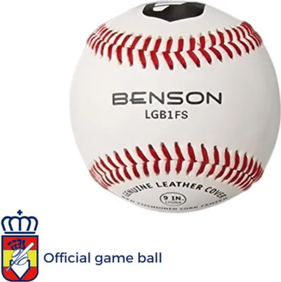Produktbild von Benson LGB1FS Flachnaht 9 Zoll Offizielle Liga Baseball | Balón Oficial RFEBS
