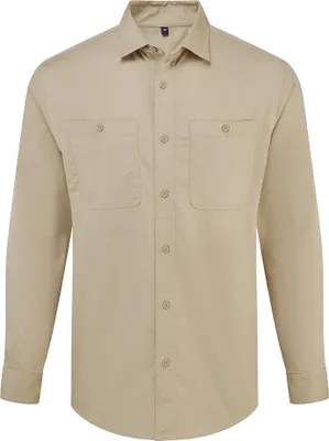Image de Chemise « Utility 2.0 » pour hommes/femmes Unie RW11127 (XS) (kaki-marron)