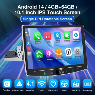 Obrázek produktu pro Android 14: Autorádio, auto stereo, multimediální přehrávač, GPS navigace, DAB+ rádio